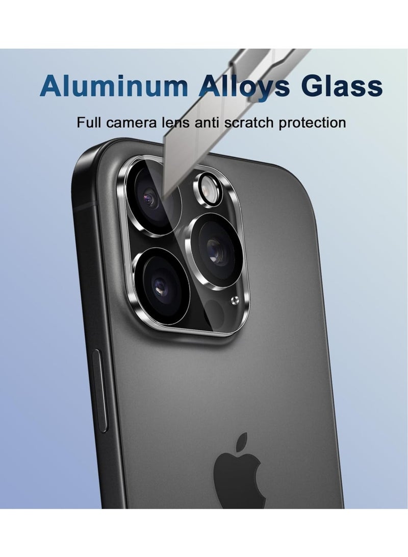 Clear tempered glass lens protector set for iPhone camera